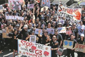 Stop the violence march for 16 Days