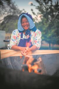 Tannie Poppie brei nou oral uit