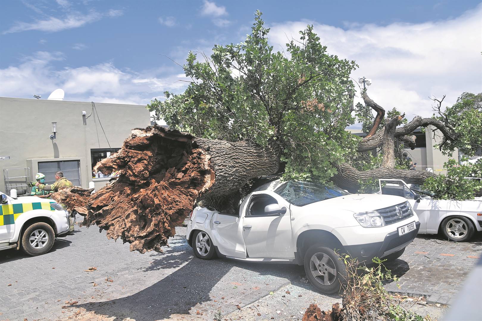 boom van voertuie plat worcester