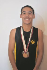 Johayne skitter op atletiekbaan