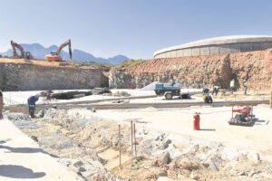 Progress of the new reservoir at Preload is significant