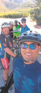Fietsryers lê 100 km vir borskanker af