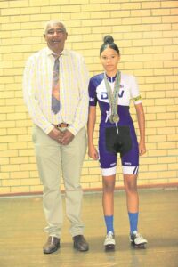 Cyclist gets medals