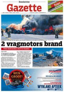 Vals nuus van vragmotors wat brand, verspei soos ‘n veldbrand