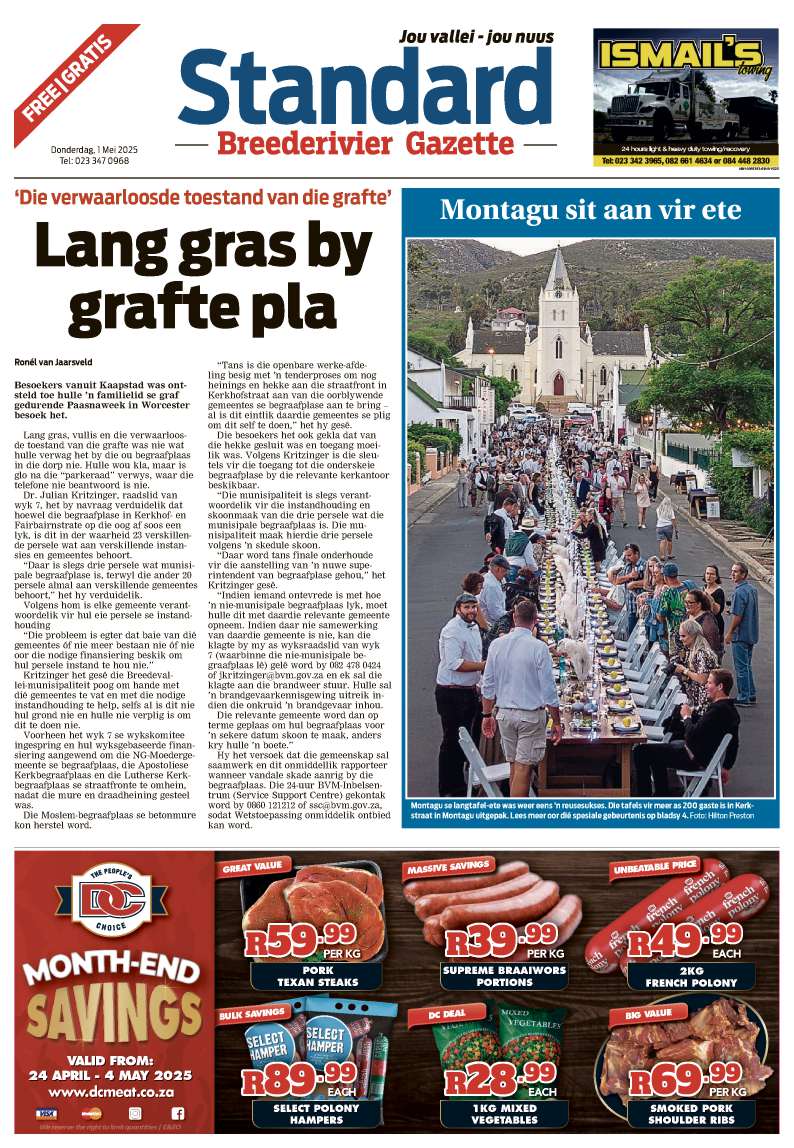 Worcester Standard E-edition 1 Mei 2025