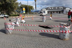 Old sewer pipe collapse caused sinkhole