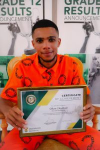 Young man at Brandvlei a top Corrections achiever