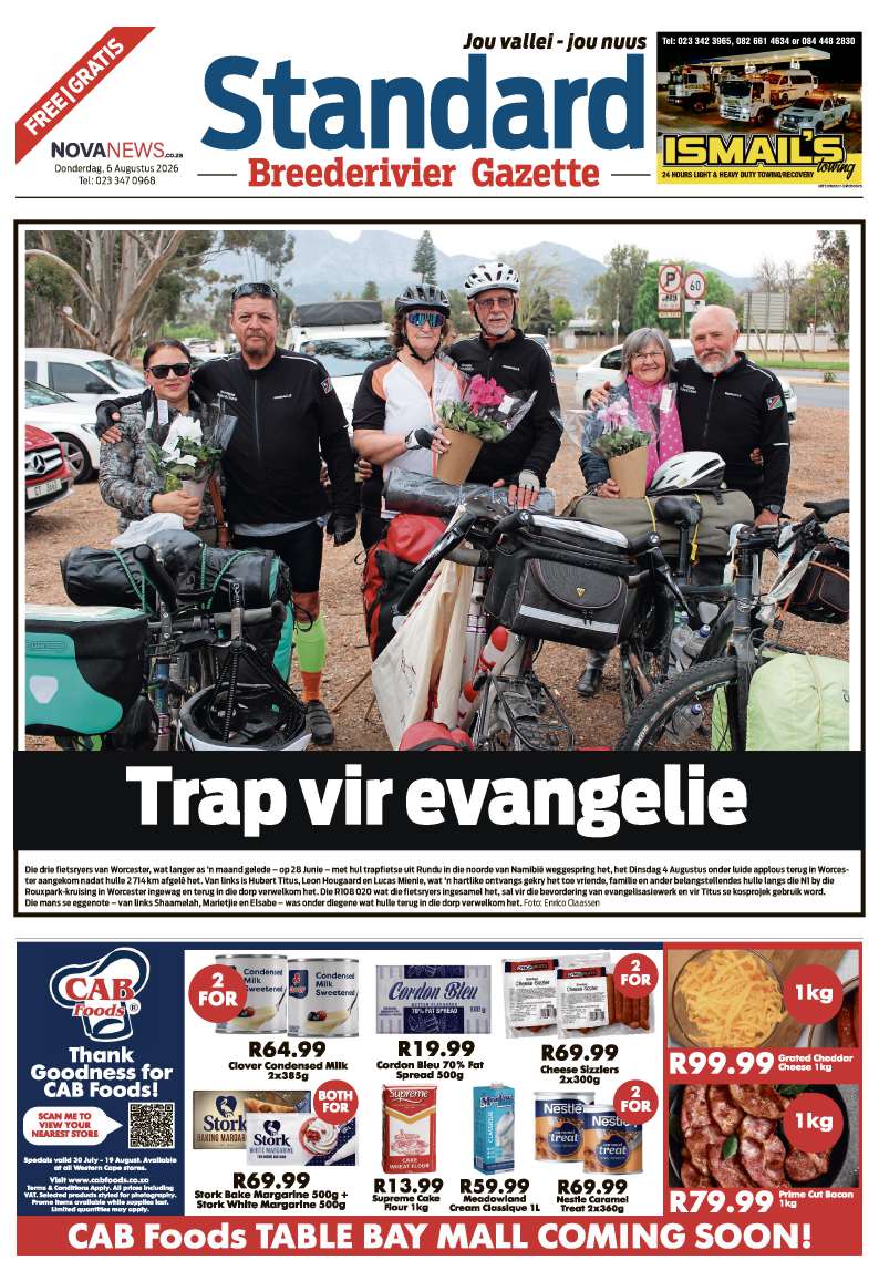 Standard Breederivier Gazette – E-edition – 6 August 2026