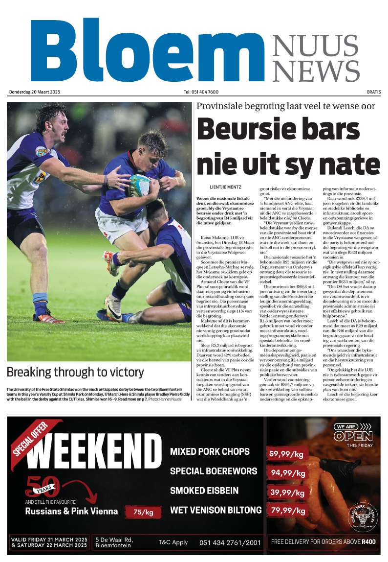 BloemNuus – E-edition – 20 Maart 2025