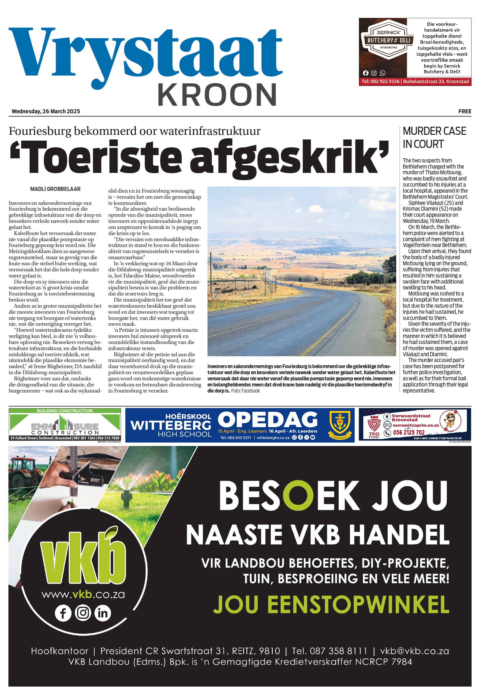 VrystaatKroon E-edition – 26 March 2025