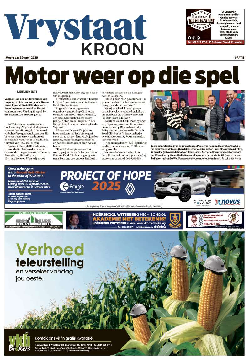VrystaatKroon E-edition 30 April 2025
