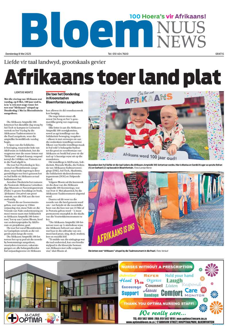 BloemNuus – E-edition – 8 Mei 2025