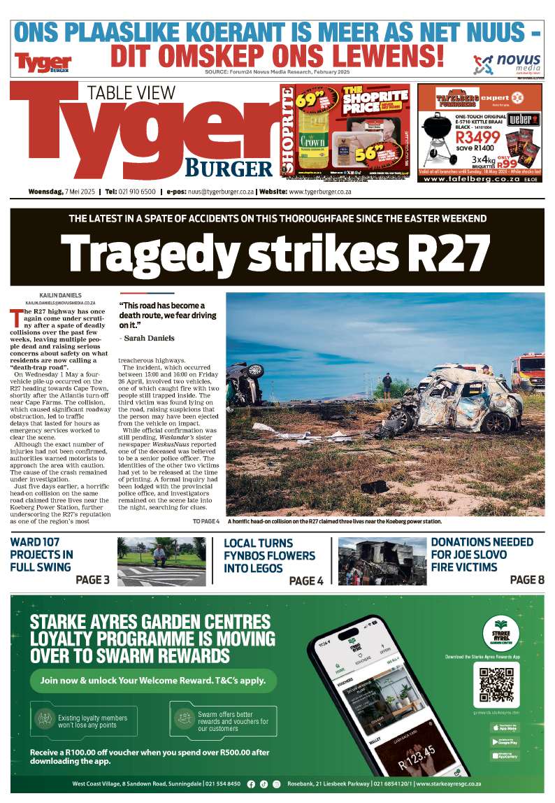 TygerBurger Table View E-Edition – 7 May 2025