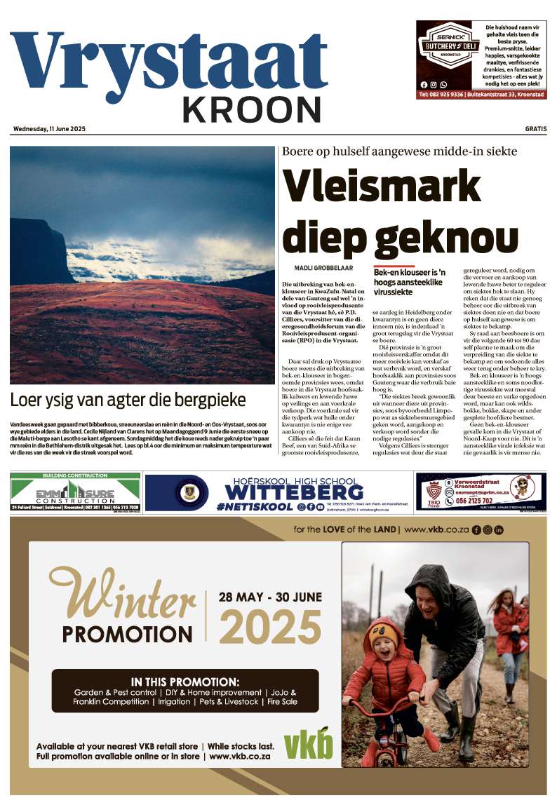 VrystaatKroon E-edition 11 June 2025