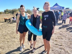 More than 100 swimmers brave icy waters at the 30th Polar Bear swim at Aldam