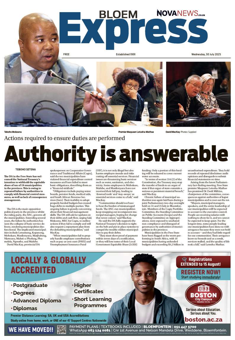 BloemExpress E-edition – 30 July 2025