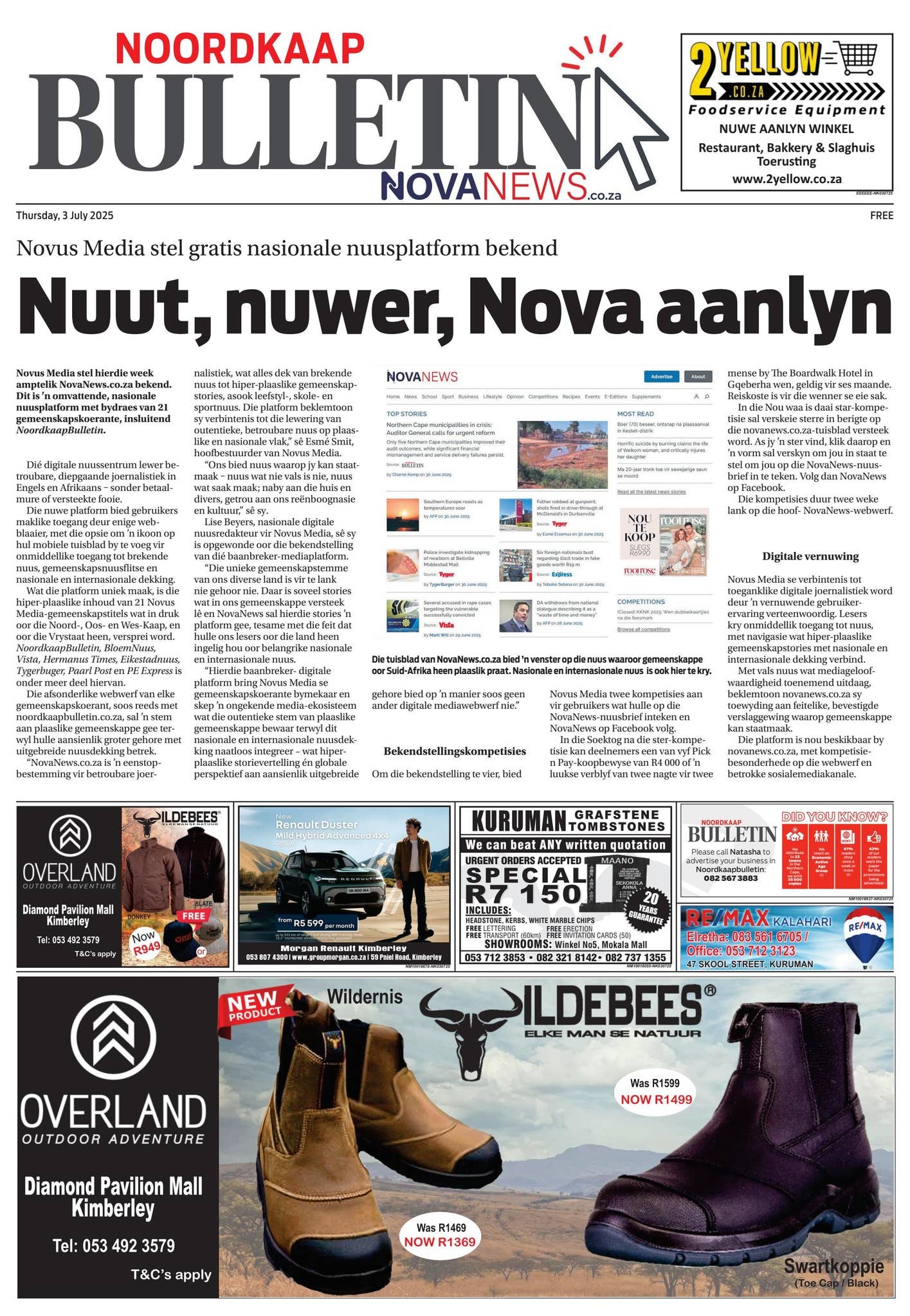 NoordkaapBulletin E-publikasie – 3 Julie 2025
