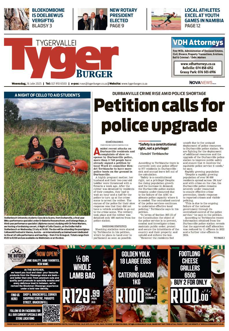 TygerBurger Tygervallei E-Edition 16 July 2025
