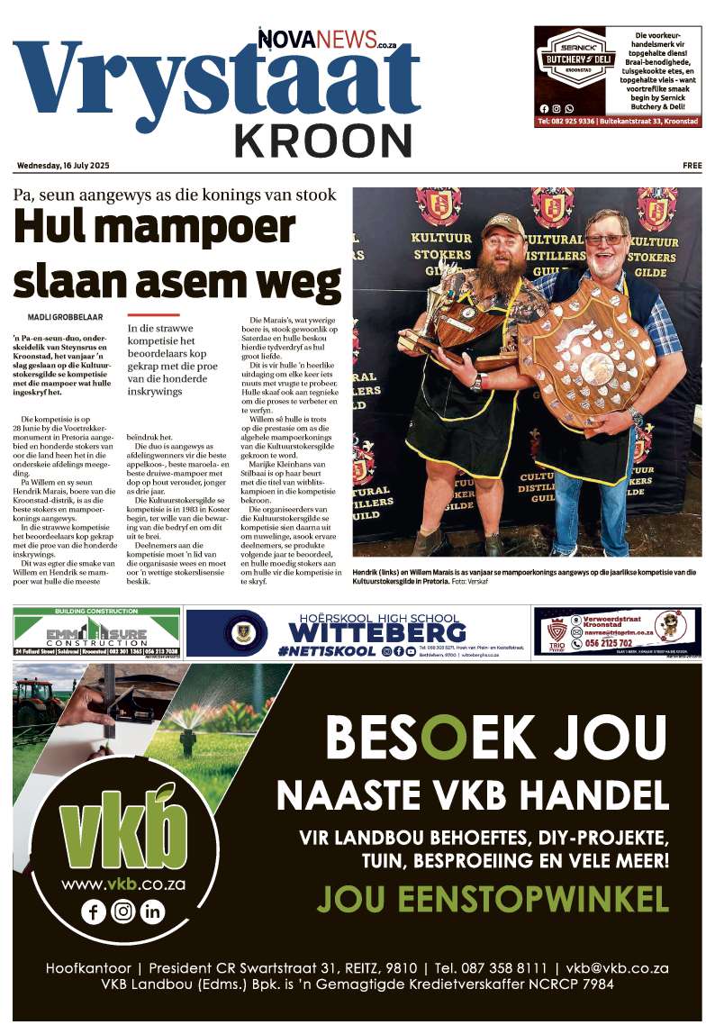 VrystaatKroon E-edition – 16 July 2025