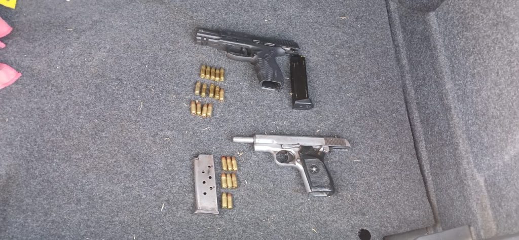 The SAPS proactive and combat teams tactically intercepted a charcoal-coloured VW Polo, bearing Limpopo province registration numbers, as it was travelling along the Virginia way heading towards Virginia town.