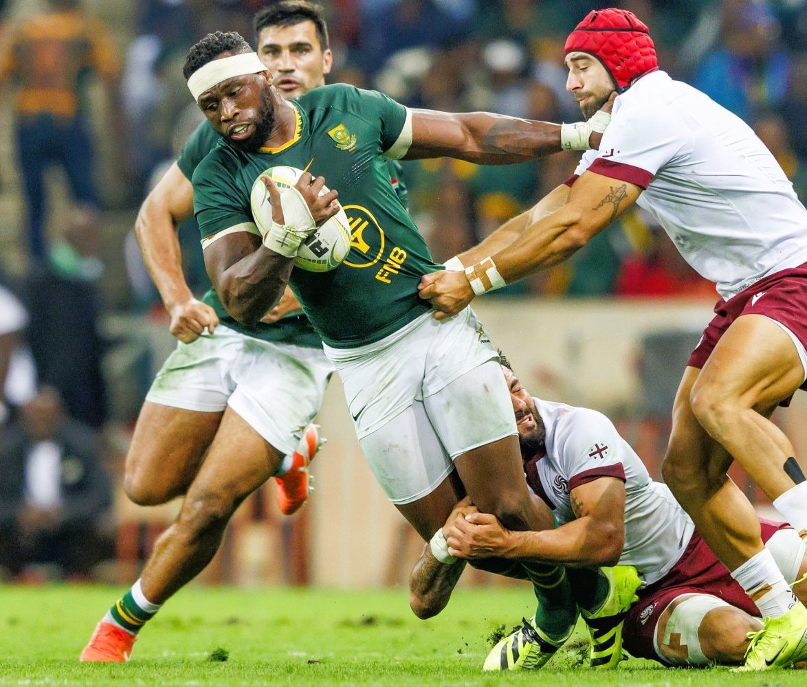 Springbok captain Siya Kolisi will be out of action for four weeks following a knee injury sustained during South Africa’s shocking 38-22 defeat to Australia in Johannesburg, head coach Rassie Erasmus confirmed on Monday.