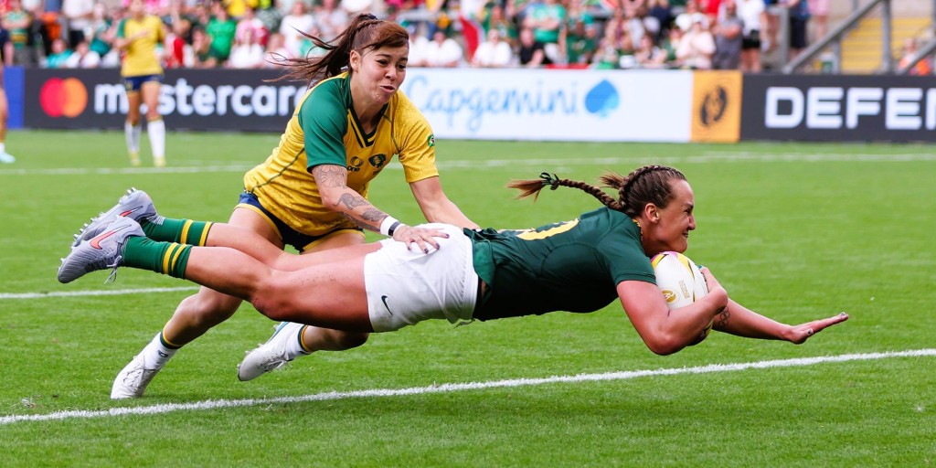 An Aseza Hele hat-trick fired South Africa to a comfortable 66-6 victory over Brazil, as the Springbok Women opened their Women’s Rugby World Cup 2025 campaign in style.