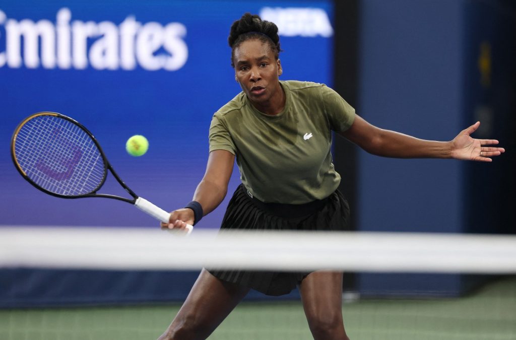 Venus Williams appears for the 25th time at the US Open and at the age of 45.