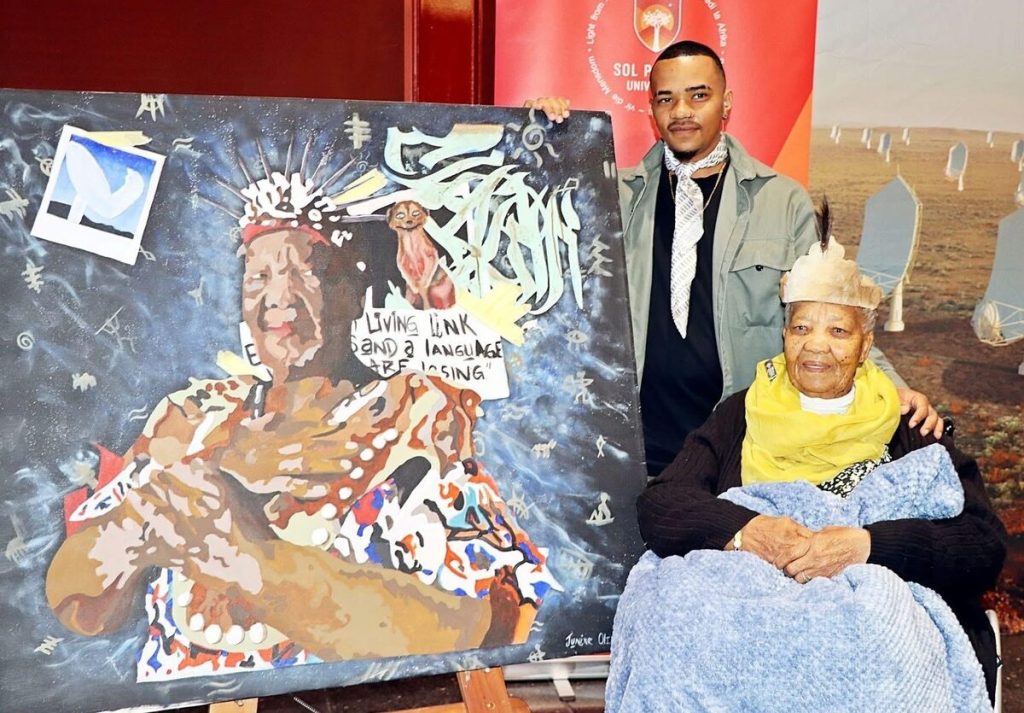 Junior Oliphant and Ouma Katrina Esau