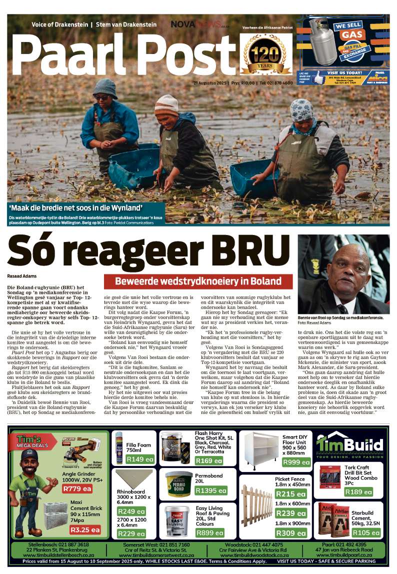 Paarl Post – E-edition – 14 August 2025