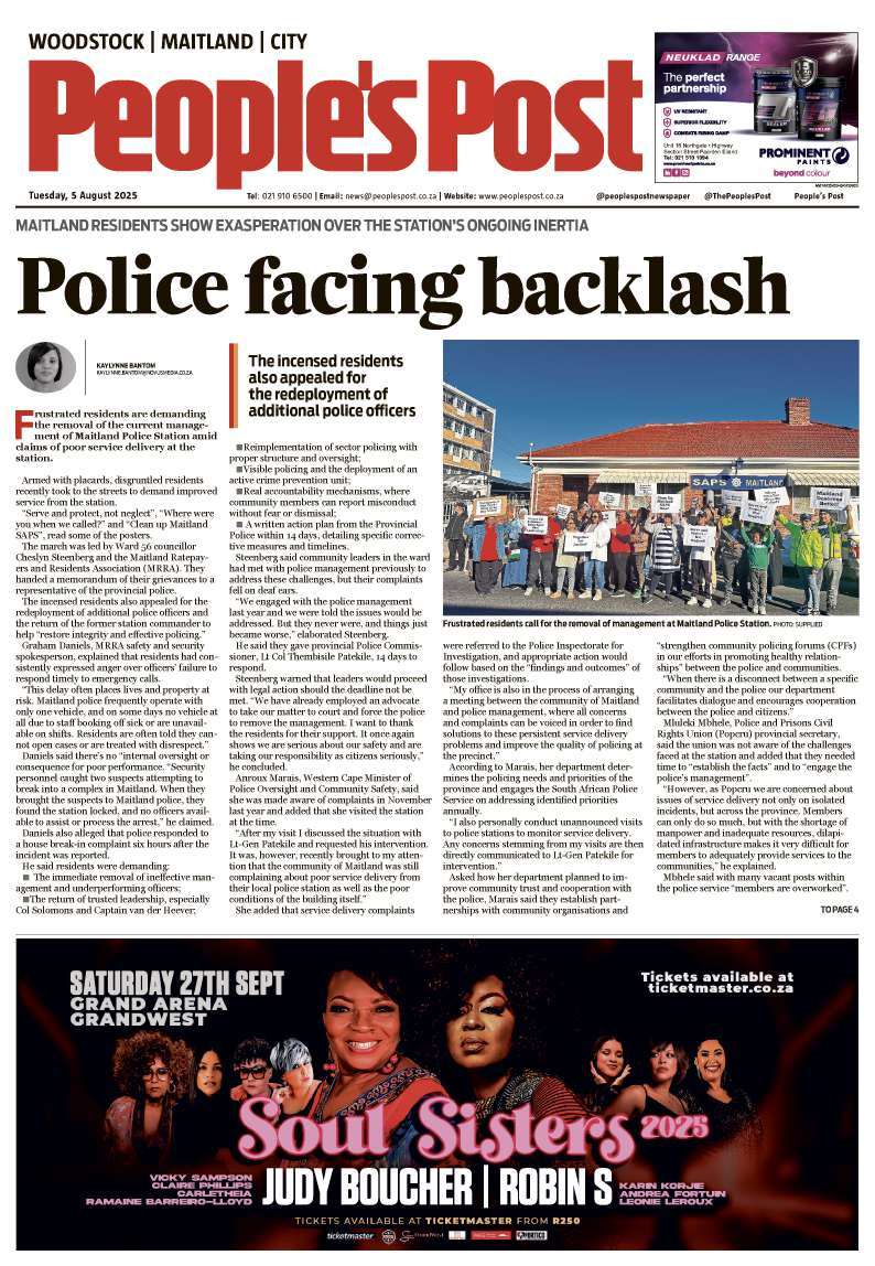 People’s Post| Woodstock/ Maitland/ City| E-Edition 5 August 2025