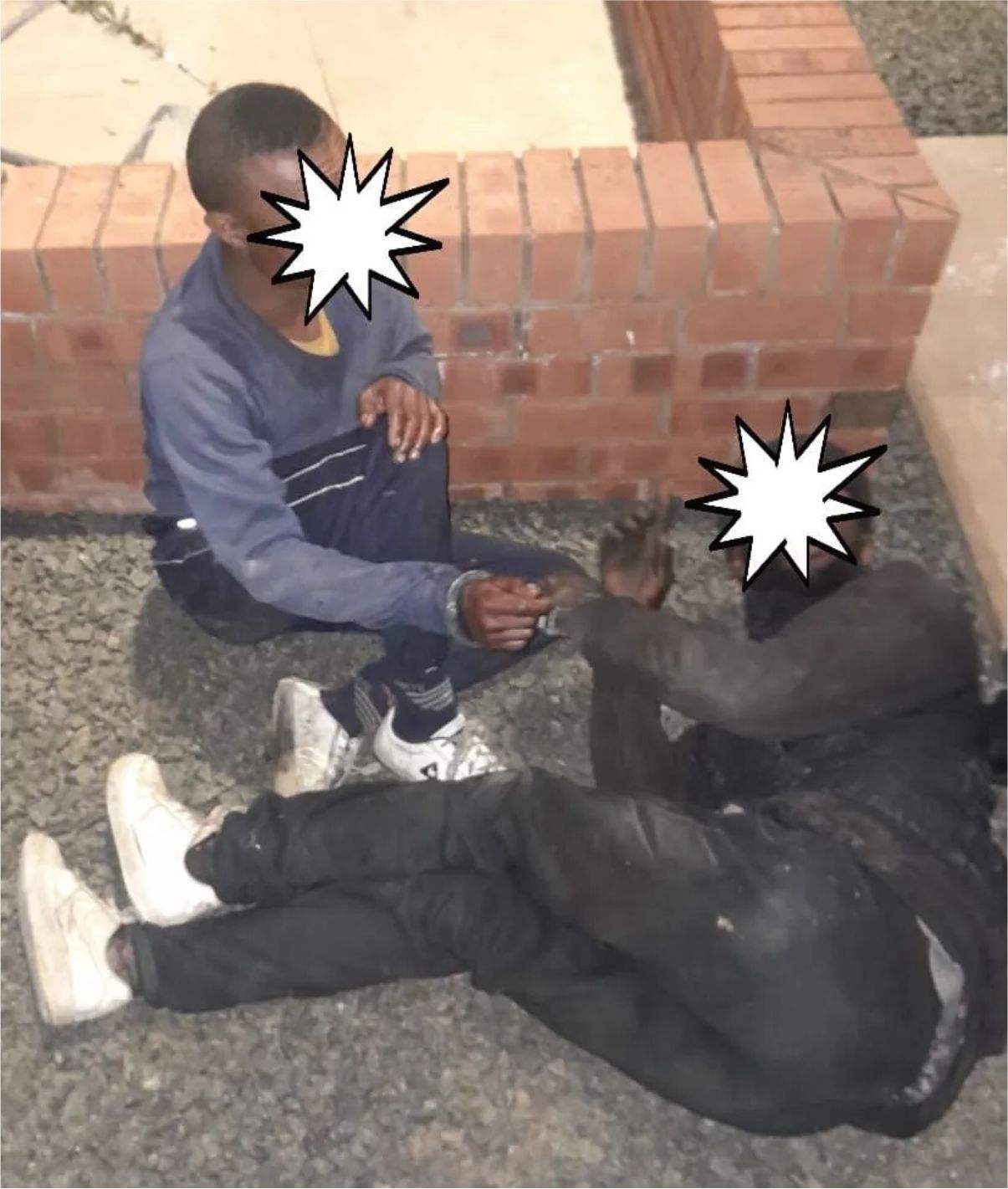 The two suspected who were arrested. PHOTO: Supplied