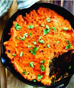 Hearty sweet potato cottage pie