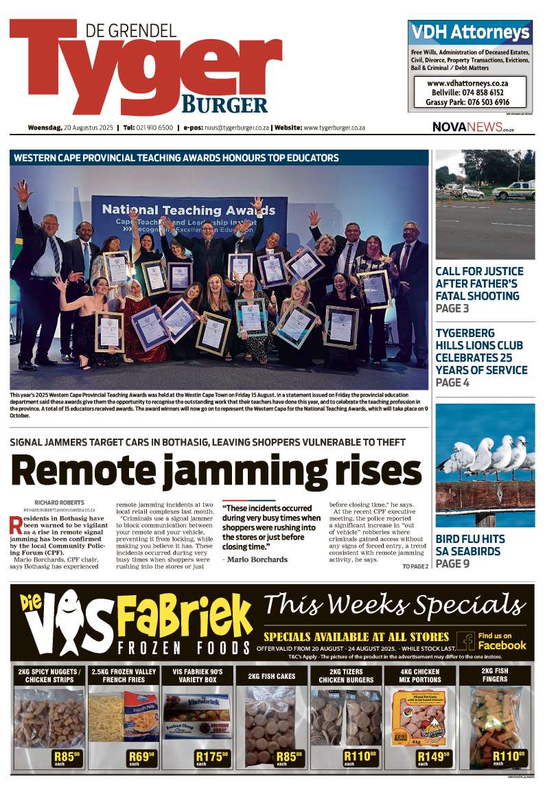 TygerBurger De Grendel E-Edition 20 Augustus 2025