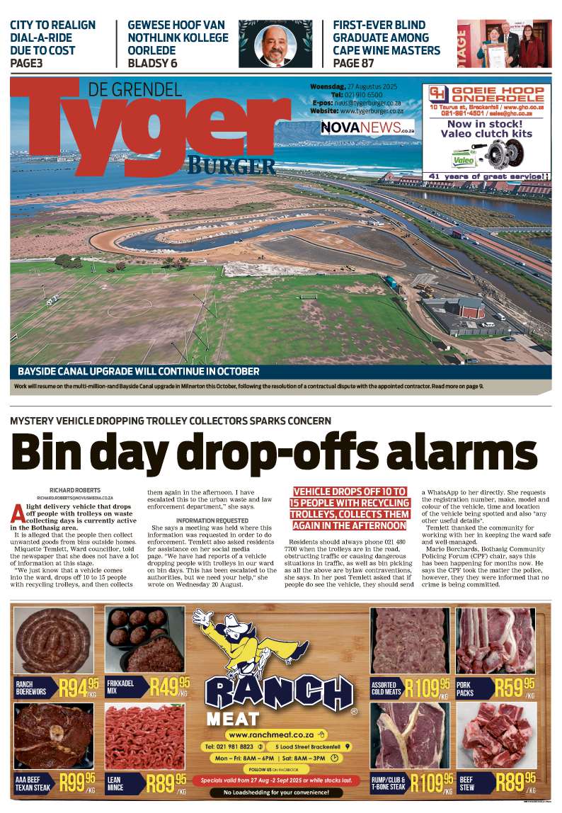 TygerBurger De Grendel E-Edition 27 Augustus 2025