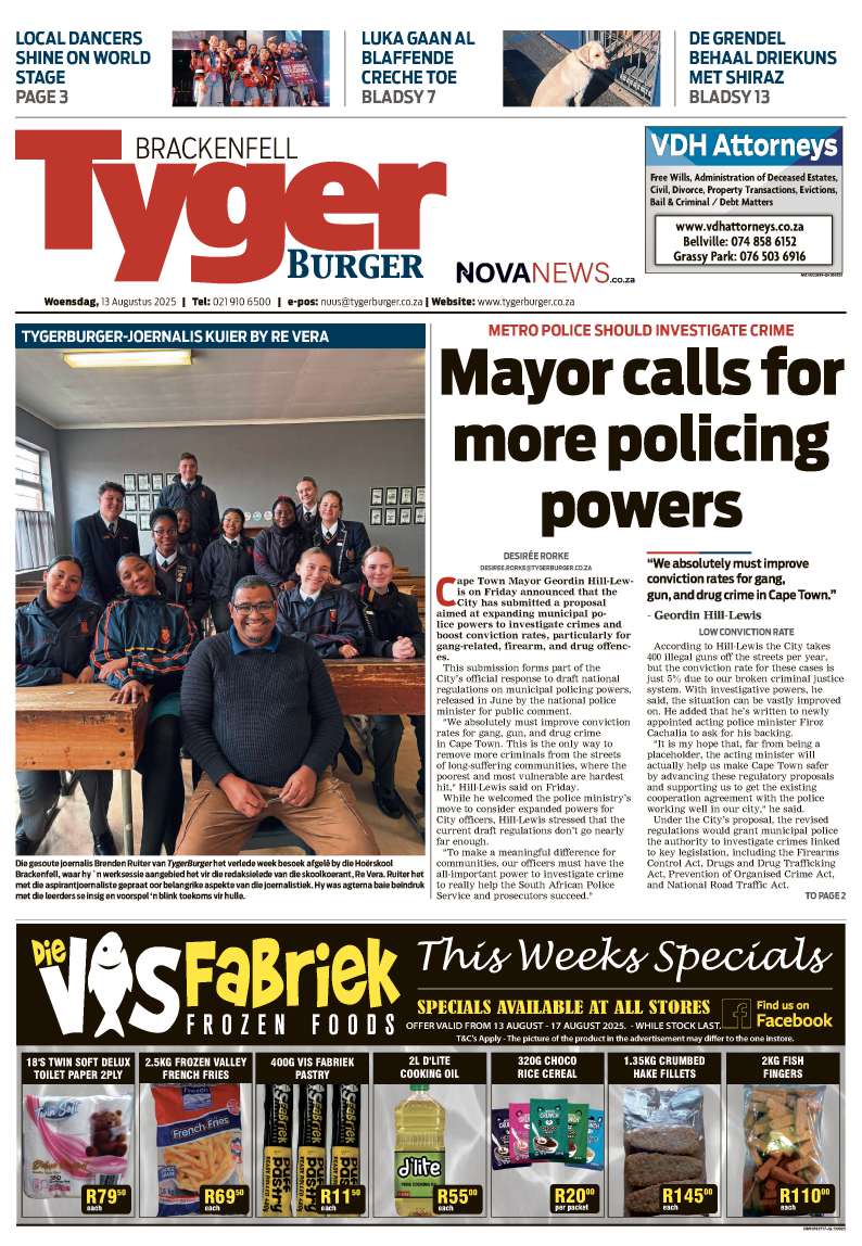 TygerBurger Brackenfell E-Edition 13 August 2025