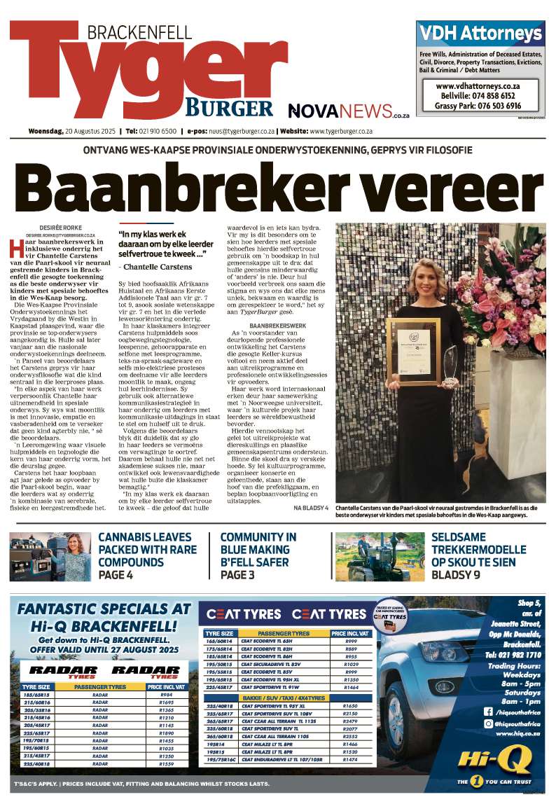 TygerBurger Brackenfell E-Edition 20 Augustus 2025
