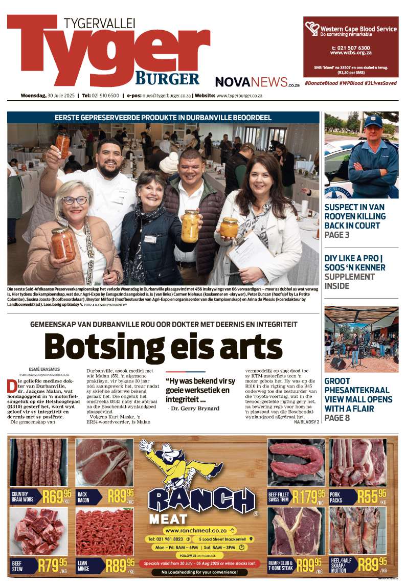 TygerBurger Tygervallei E-Edition 30 July 2025