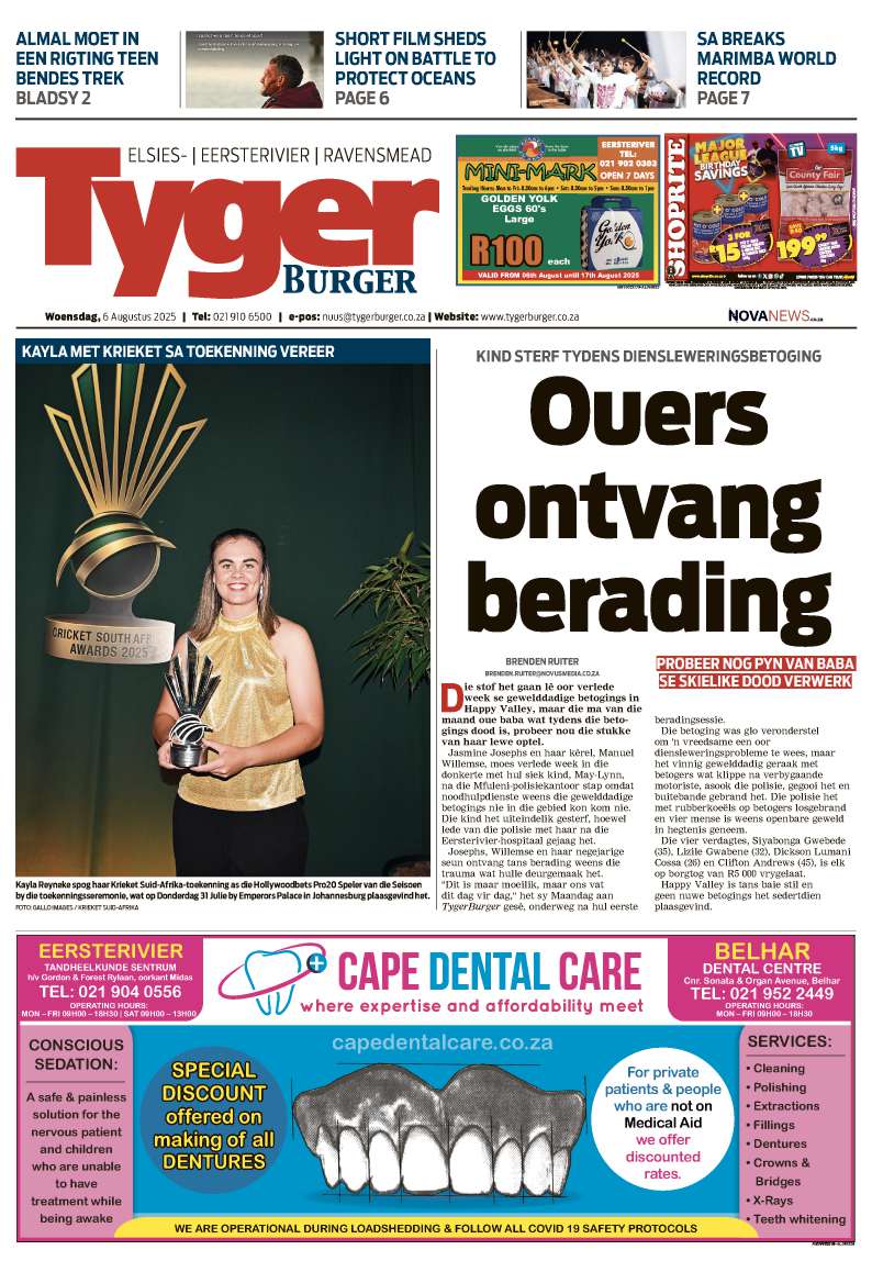 TygerBurger Eersterivier | Elsies | Ravensmead E-Editions 6 August 2025