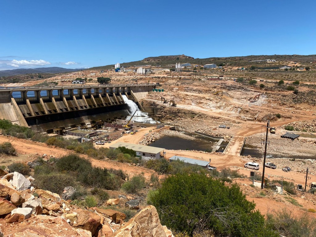 Clanwilliam Dam wall construction project.