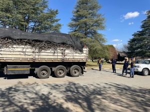 A truck impounded and millions of rands copper seized by police