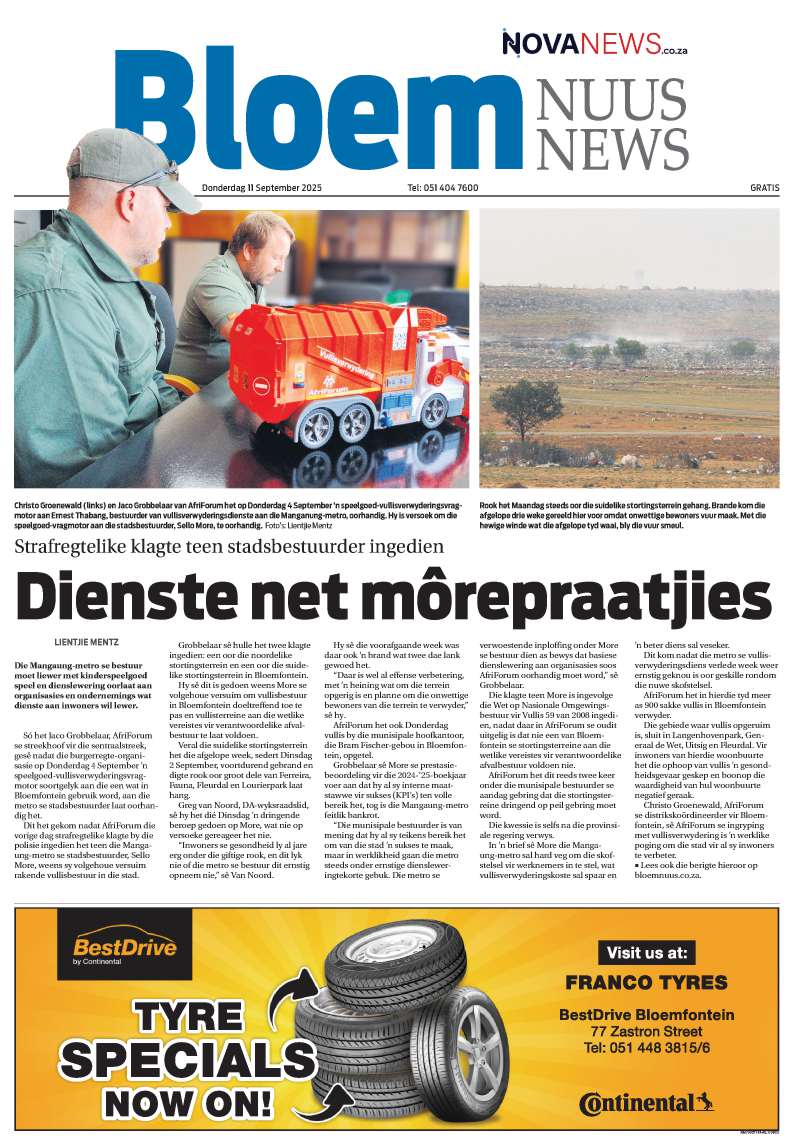 BloemNuus – E-edition- 11 September 2025