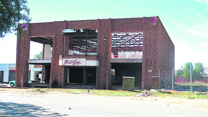 The run-down building of the former Mingles nightclub.