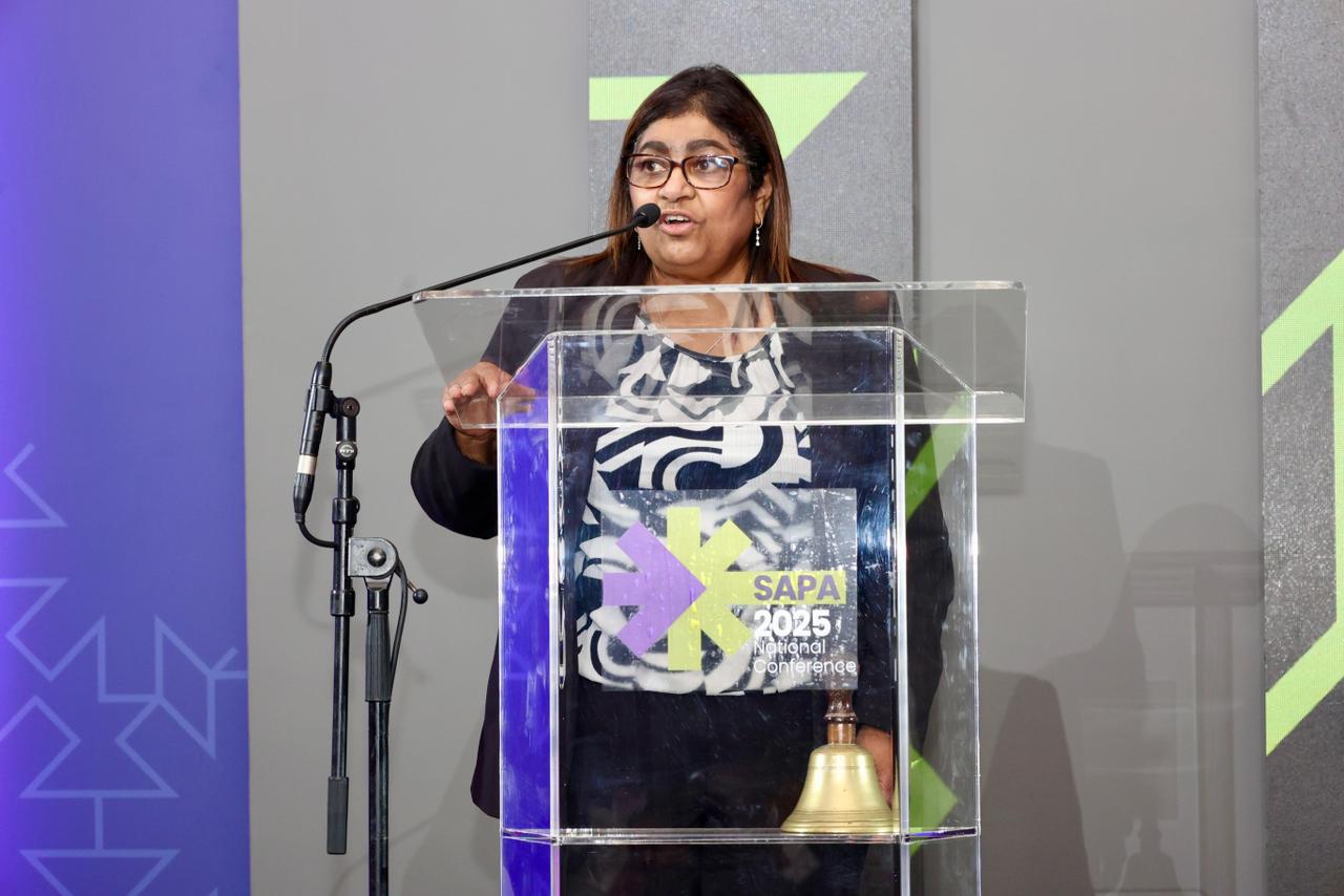 Deputy Director General Simoné Geyer delivered the Minister of Basic Education Siviwe Gwarube’s address to over 800 school principals gathered at the SAPA National Conference in Gqeberha.