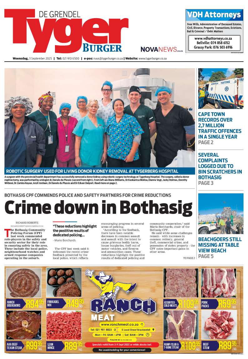 TygerBurger De Grendel E-Edition 3 September 2025