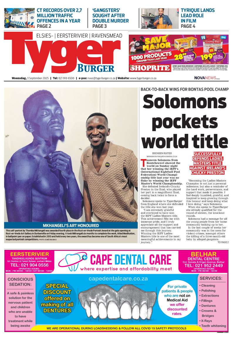 TygerBurger Eersterivier | Elsies | Ravensmead E-Edition 3 September 2025