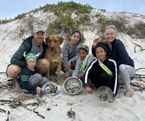 Cape Town community uses kitchen sieves to remove microplastics from Long Beach