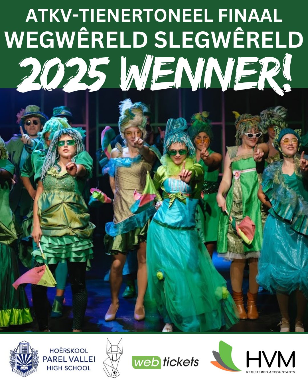 Parel Vallei skitter weer as ATKV-Tienertoneel Nasionale Kampioen!