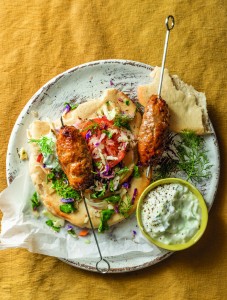 What’s for dinner? | Succulent air-fryer beef and lentil koftas with tzatziki