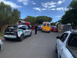 Paramedics attend to two women attacked by dog at private Bothasig home