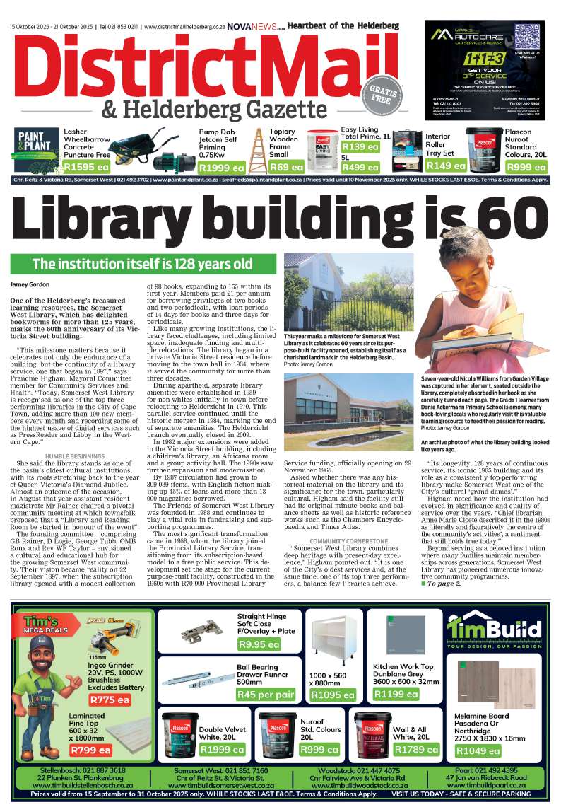 DistrictMail & Helderberg Gazette – E-Edition – 15 October 2025